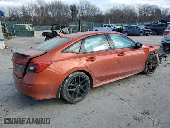 2022 Honda Civic Si z VIN 2HGFE1E51NH472797, wystawiony jako Copart lot #87705285 z przebiegiem Nie podano mil oraz Szkoda całkowita • Salvage title. Historia ofert i sprzedaży dostępna na DreamBid. Obrazek 3.