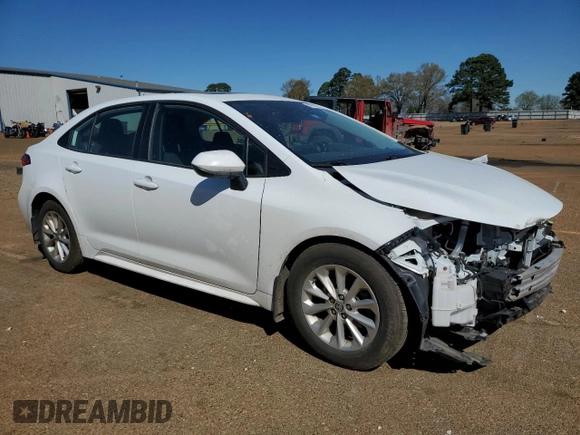 2020 Toyota Corolla LE with VIN 5YFHPRAE7LP020575, listed as a Copart auction lot 49132305 with 53,301 mi miles and Salvage Title. Bid and sale history available at DreamBid. Image 4.