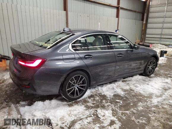 2021 BMW 3 Series 330i xDrive with VIN WBA5R7C08MFK51106, listed as a Copart auction lot 88921305 with 44,889 mi miles and Salvage Title. Bid and sale history available at carsss.com. Image 3.
