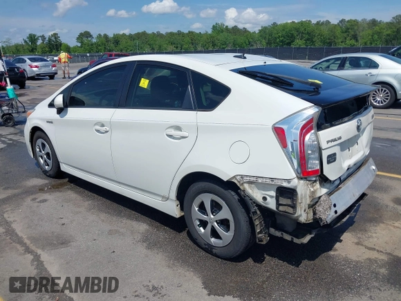 2015 Toyota Prius Four with VIN JTDKN3DU5F1876137, listed as a IAAI auction lot 42060062 with 287,361 mi miles. Bid and sale history available at carsss.com. Image 3.