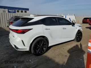 2023 Lexus RX with VIN 2T2BCMEA8PC008965, listed as a Copart auction lot 80373133 with 1,834 mi miles. Bid and sale history available at carsss.com. Image 3.