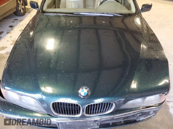1997 BMW 5 Series 528iA with VIN WBADD6325VBW23550, listed as a Copart auction lot 87943625 with 216,901 mi miles and Salvage Title. Bid and sale history available at carsss.com. Image 11.