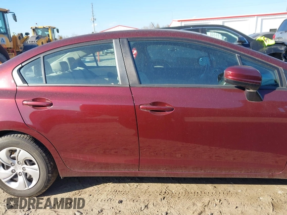 2015 Honda Civic LX with VIN 19XFB2F56FE251009, listed as a IAAI auction lot 41865851 with 95,432 mi miles and . Bid and sale history available at DreamBid. Image 13.