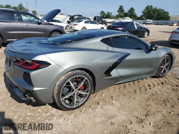 2022 Chevrolet Corvette 2LT with VIN 1G1YB2D47N5110763, listed as a Copart auction lot 63411194 with 0 mi miles and Salvage Title. Bid and sale history available at carsss.com. Image 3.