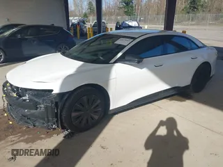 2024 Lucid Air Pure with VIN 50EA1PGA1RA007535, listed as a IAAI auction lot 41879547 with 2,497 mi miles. Bid and sale history available at carsss.com. Image 2.