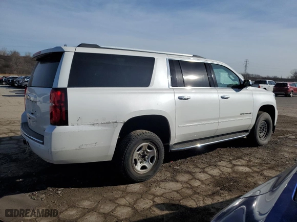 2017 Chevrolet Suburban Premier with VIN 1GNSKJKCXHR322398, listed as a Copart auction lot 47980085 with 134,215 mi miles and Clean Title. Bid and sale history available at carsss.com. Image 3.