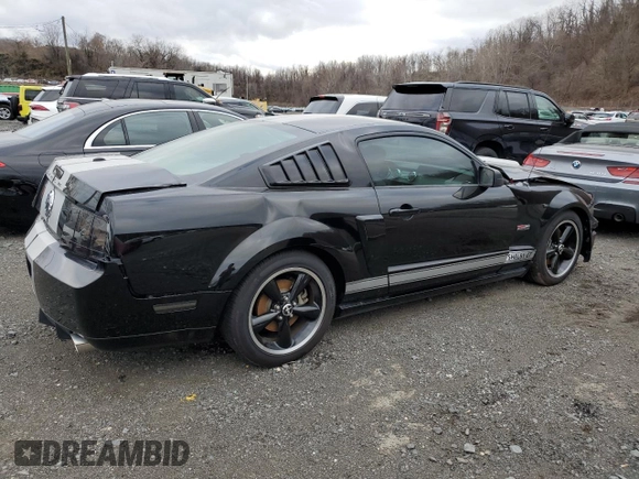 2007 Ford Mustang GT Deluxe with VIN 1ZVHT82H075356342, listed as a Copart auction lot 57059665 with 38,367 mi miles and Salvage title. Bid and sale history available at DreamBid. Image 3.