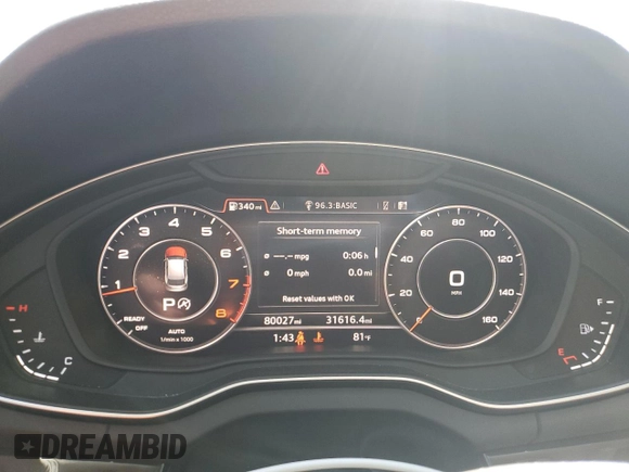 2018 Audi Q5 Premium Plus with VIN WA1BNAFY5J2108319, listed as a Copart auction lot 50531245 with 80,027 mi miles and Salvage Title. Bid and sale history available at carsss.com. Image 9.