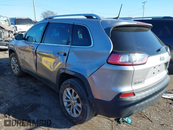 2019 Jeep Cherokee Latitude with VIN 1C4PJMCB8KD167282, listed as a IAAI auction lot 41154149 with 142,664 mi miles. Bid and sale history available at carsss.com. Image 3.
