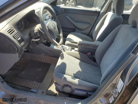 2005 Honda Civic Sdn LX SSRS with VIN 2HGES16655H047627, listed as a Copart auction lot 53138785 with 156,906 mi miles and Clean Title. Bid and sale history available at carsss.com. Image 7.