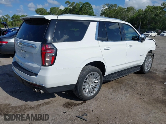 2023 Chevrolet Tahoe Premier with VIN 1GNSKSKD0PR453465, listed as a IAAI auction lot 42512099 with 23,252 mi miles and . Bid and sale history available at DreamBid. Image 4.
