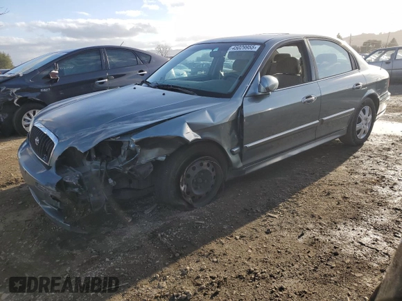 2004 Hyundai Sonata with VIN KMHWF25H44A053637, listed as a Copart auction lot 45029955 with 215,222 mi miles and Salvage Title. Bid and sale history available at carsss.com. Image 1.