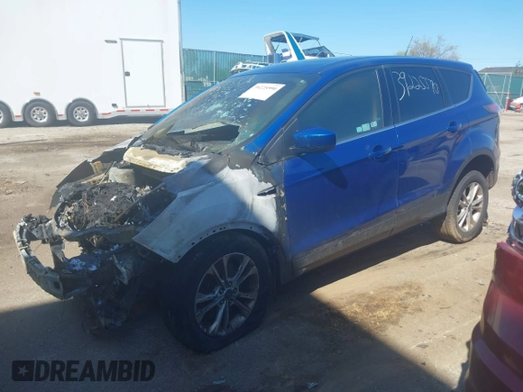 2017 Ford Escape SE with VIN 1FMCU9GD2HUA10771, listed as a IAAI auction lot 39225590 with 56,324 mi miles and . Bid and sale history available at DreamBid. Image 2.