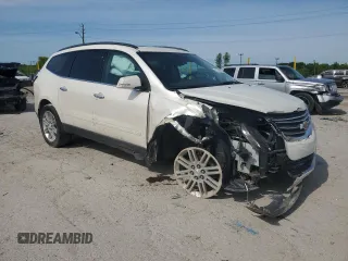 2015 Chevrolet Traverse LT with VIN 1GNKRGKD0FJ112623, listed as a Copart auction lot 61737435 with 142,760 mi miles and Salvage title. Bid and sale history available at DreamBid. Image 4.