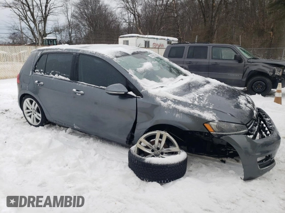 2016 Volkswagen Golf TSI S z VIN 3VW217AUXGM035486, wystawiony jako Copart lot #41458525 z przebiegiem 56 981 mil mil oraz Szkoda całkowita • Salvage title. Historia ofert i sprzedaży dostępna na DreamBid. Obrazek 4.