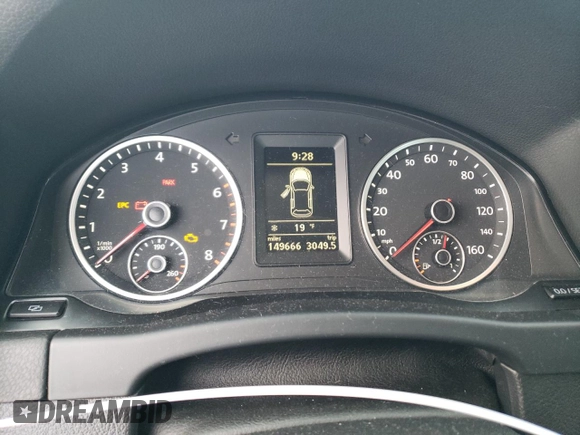 2012 Volkswagen Tiguan with VIN WVGCV7AX1CW598552, listed as a Copart auction lot 41582135 with 149,666 mi miles and Clean Title. Bid and sale history available at DreamBid. Image 9.