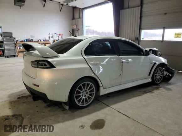 2015 Mitsubishi Lancer Evolution GSR with VIN JA32W8FV0FU016272, listed as a Copart auction lot 50517395 with 89,318 mi miles and Salvage Title. Bid and sale history available at carsss.com. Image 3.