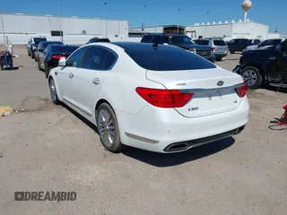 2015 Kia K900 Luxury with VIN KNALW4D46F6022278, listed as a IAAI auction lot 41774850 with 142,837 mi miles. Bid and sale history available at carsss.com. Image 3.