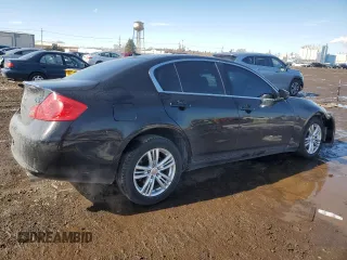 2015 Infiniti Q40 with VIN JN1CV6AR8FM521860, listed as a Copart auction lot 46634865 with 112,627 mi miles and Salvage Title. Bid and sale history available at DreamBid. Image 3.
