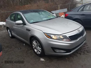 2013 Kia Optima EX with VIN 5XXGN4A73DG169405, listed as a IAAI auction lot 41681277 with 83,248 mi miles and . Bid and sale history available at carsss.com. Image 1.