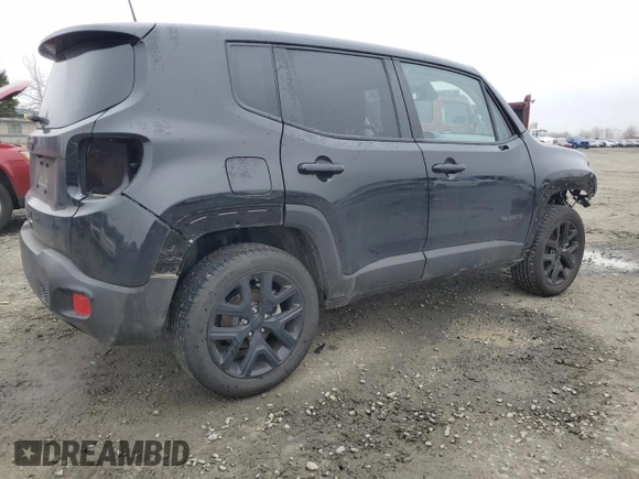 2023 Jeep Renegade Altitude with VIN ZACNJDE10PPP35395, listed as a Copart auction lot 47316405 with 9,815 mi miles and Salvage Title. Bid and sale history available at DreamBid. Image 3.
