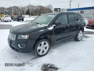2015 Jeep Compass Latitude with VIN 1C4NJDEB4FD292967, listed as a Copart auction lot 47662865 with 86,888 mi miles and Salvage Title. Bid and sale history available at carsss.com. Image 1.