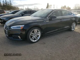 2019 Audi A5 Sportback Premium with VIN WAUANCF54KA078608, listed as a Copart auction lot 64641154 with 75,774 mi miles and Clean Title. Bid and sale history available at carsss.com. Image 1.