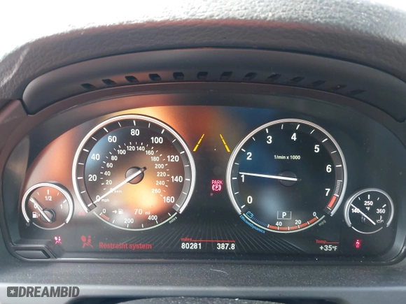 2016 BMW X5 xDrive35i with VIN 5UXKR0C58G0U08468, listed as a IAAI auction lot 41962994 with 80,281 mi miles. Bid and sale history available at carsss.com. Image 7.