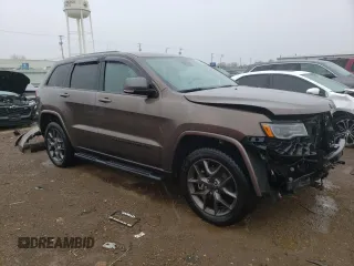 2021 Jeep Grand Cherokee 80th Anniversary with VIN 1C4RJFBG6MC583471, listed as a Copart auction lot 53043325 with 117,046 mi miles and Salvage Title. Bid and sale history available at DreamBid. Image 4.