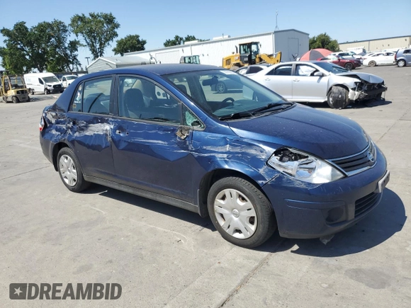 2010 Nissan Versa S with VIN 3N1BC1AP4AL362129, listed as a Copart auction lot 58755525 with 121,878 mi miles and Salvage title. Bid and sale history available at DreamBid. Image 4.