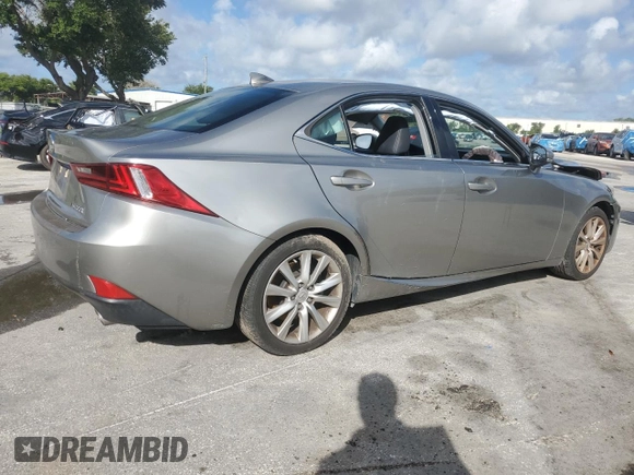 2016 Lexus IS 200t with VIN JTHBA1D28G5026283, listed as a Copart auction lot 62036865 with 69,638 mi miles and Salvage title. Bid and sale history available at DreamBid. Image 3.