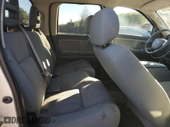 2007 Dodge Dakota SLT with VIN 1D7HE48K47S103248, listed as a Copart auction lot 82744094 with 126,126 mi miles and Salvage Title. Bid and sale history available at DreamBid. Image 10.
