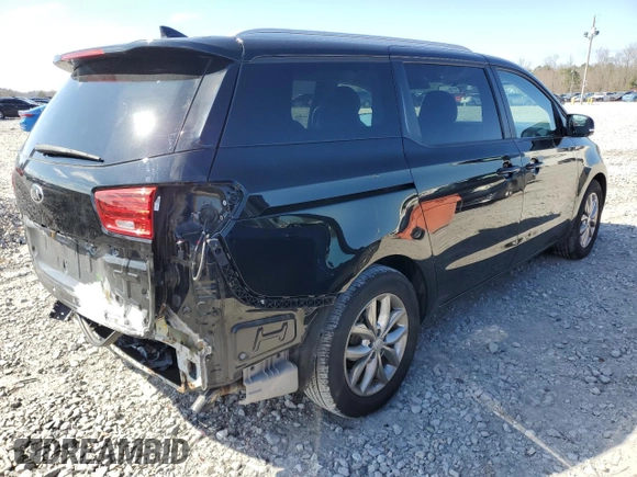 2019 Kia Sedona EX with VIN KNDMB5C15K6557130, listed as a Copart auction lot 46328325 with 83,076 mi miles and Salvage Title. Bid and sale history available at DreamBid. Image 3.