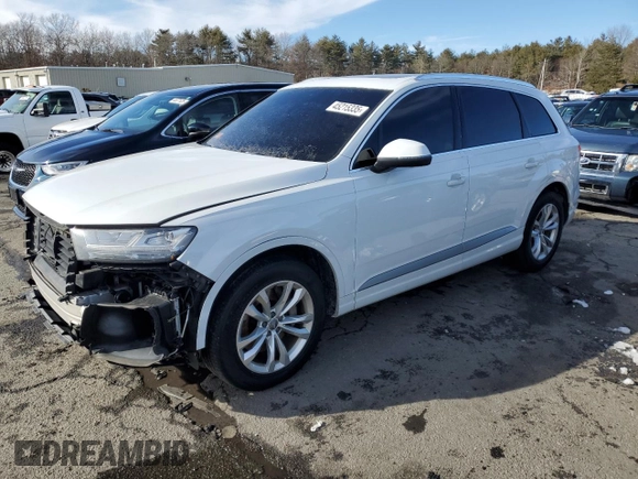 2018 Audi Q7 Premium Plus with VIN WA1LAAF72JD008450, listed as a Copart auction lot 45215335 with 0 mi miles and Salvage Title. Bid and sale history available at carsss.com. Image 1.