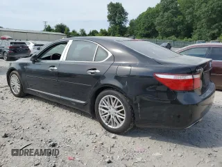 2008 Lexus LS 460 with VIN JTHBL46F985071147, listed as a Copart auction lot 61249795 with 104,373 mi miles and Salvage title. Bid and sale history available at DreamBid. Image 2.