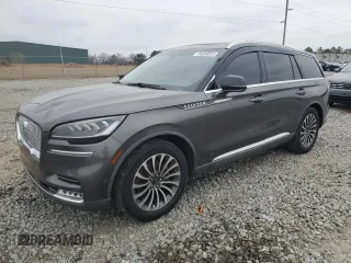 2020 Lincoln Aviator Reserve with VIN 5LM5J7WC1LGL09090, listed as a Copart auction lot 44200025 with 65,494 mi miles and Salvage title. Bid and sale history available at DreamBid. Image 1.