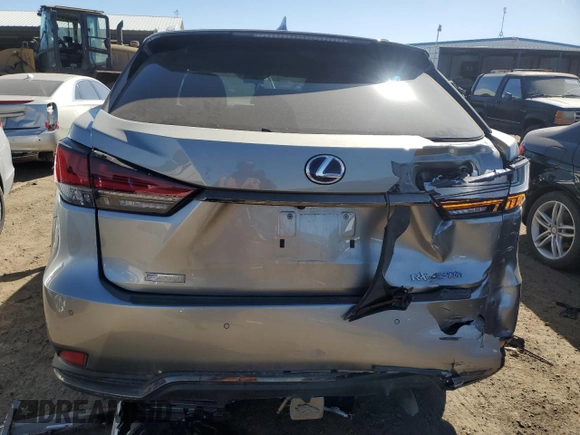2022 Lexus RX with VIN 2T2YGMDA3NC085014, listed as a Copart auction lot 48057004 with 17,312 mi miles. Bid and sale history available at carsss.com. Image 6.