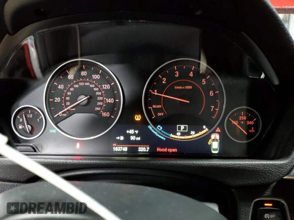 2015 BMW 3 Series 335i xDrive with VIN WBA3B9G54FNR94397, listed as a Copart auction lot 57778775 with 163,748 mi miles and Clean title. Bid and sale history available at DreamBid. Image 9.
