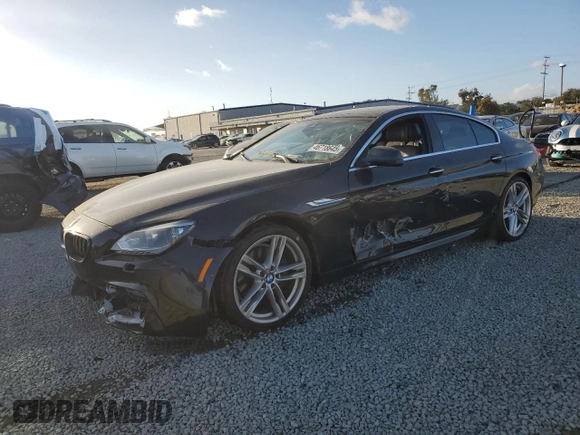 2013 BMW 6 Series 650i with VIN WBA6B2C50DD128130, listed as a Copart auction lot 46718645 with 123,540 mi miles and Salvage Title. Bid and sale history available at DreamBid. Image 1.