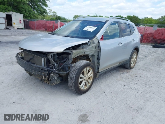 2014 Nissan Rogue SV with VIN 5N1AT2MT1EC863385, listed as a IAAI auction lot 42091681 with 167,761 mi miles and . Bid and sale history available at carsss.com. Image 2.
