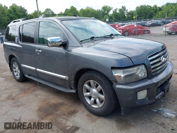 2006 Infiniti QX56 z VIN 5N3AA08C46N813016, wystawiony jako IAAI lot #42527826 z przebiegiem 155 626 mil mil oraz . Historia ofert i sprzedaży dostępna na DreamBid. Obrazek 1.