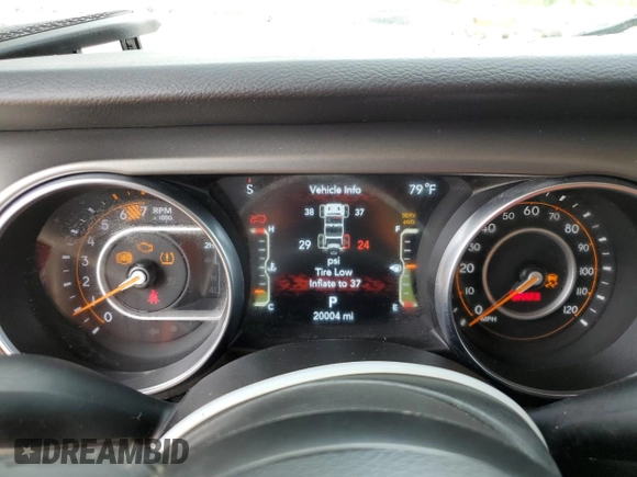 2023 Jeep Wrangler Willys with VIN 1C4HJXDN6PW664826, listed as a Copart auction lot 54842415 with 20,004 mi miles and Salvage Title. Bid and sale history available at DreamBid. Image 9.
