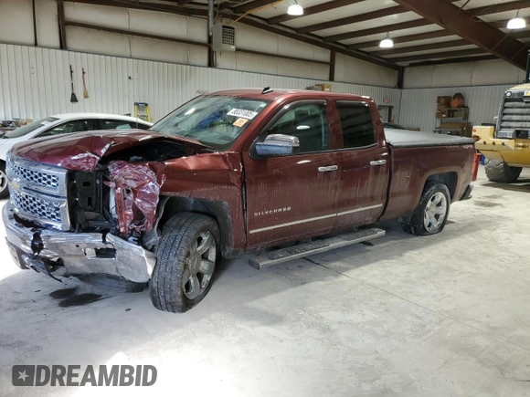 2014 Chevrolet Silverado 1500 LTZ with VIN 1GCVKSEC5EZ226648, listed as a Copart auction lot 88331005 with 156,307 mi miles and Salvage Title. Bid and sale history available at DreamBid. Image 1.