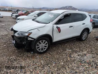 2017 Nissan Rogue SV with VIN KNMAT2MT9HP544611, listed as a Copart auction lot 48399445 with 185,489 mi miles and Salvage Title. Bid and sale history available at carsss.com. Image 1.