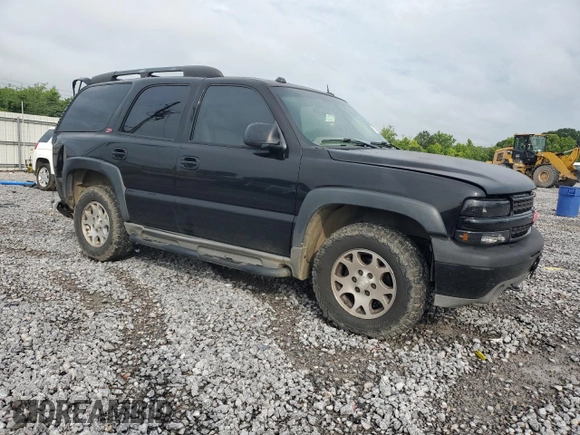 2004 Chevrolet Tahoe Z71 with VIN 1GNEK13ZX4R315428, listed as a Copart auction lot 62396905 with 280,003 mi miles and Salvage title. Bid and sale history available at DreamBid. Image 4.