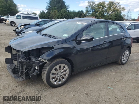 2017 Hyundai Elantra GT with VIN KMHD35LH1HU359011, listed as a Copart auction lot 76023624 with 67,505 mi miles and Salvage Title. Bid and sale history available at carsss.com. Image 1.
