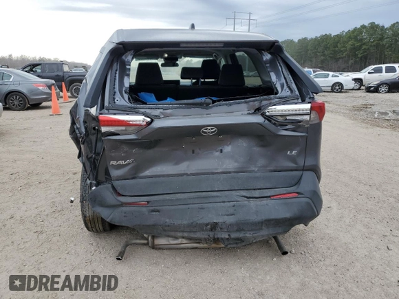 2023 Toyota RAV4 LE with VIN 2T3H1RFV8PC242307, listed as a Copart auction lot 47385925 with 48,820 mi miles and Salvage Title. Bid and sale history available at carsss.com. Image 6.