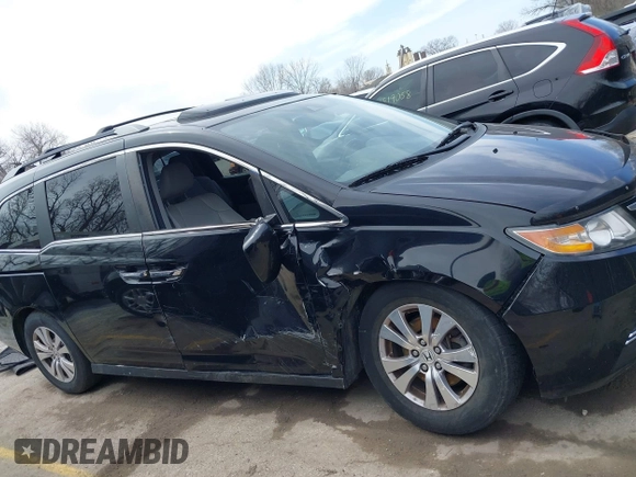 2016 Honda Odyssey EX-L with VIN 5FNRL5H68GB150485, listed as a IAAI auction lot 41835927 with 97,765 mi miles. Bid and sale history available at carsss.com. Image 6.