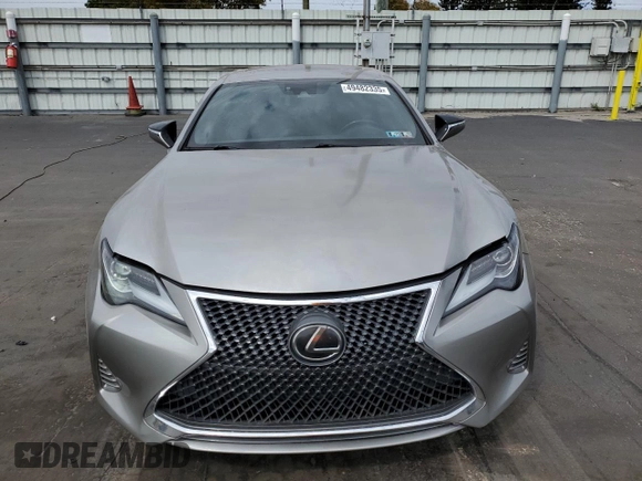 2021 Lexus RC with VIN JTHD85EC9M5006171, listed as a Copart auction lot 49482335 with 55,011 mi miles and Salvage Title. Bid and sale history available at carsss.com. Image 5.