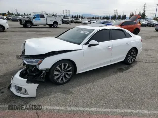 2021 Audi A4 Premium Plus z VIN WAUBBAF41MA003716, wystawiony jako Copart lot #47143505 z przebiegiem Nie podano mil oraz Szkoda całkowita • Salvage title. Historia ofert i sprzedaży dostępna na DreamBid. Obrazek 1.